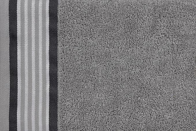 CASA COPENHAGEN He & She 2 Pieces Large Bath Sheet Set- Pine Grey + Grey Violet, 550 GSM, Designed in Denmark Made of Soft Egyptian Cotton for Bathroom, Kitchen & Shower