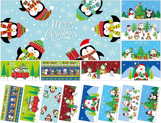 Wiooffen 8Pcs Christmas Fluorescent Light Covers by Wiooffen