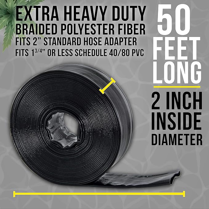 U.S. Pool Supply Pool Backwash Hose 2 Inch Diameter x 50 Feet - Image 3