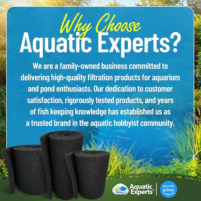 Aquatic Experts Classic Koi Pond Filter Pad COARSE – Black Bulk Roll Pond - Image 8