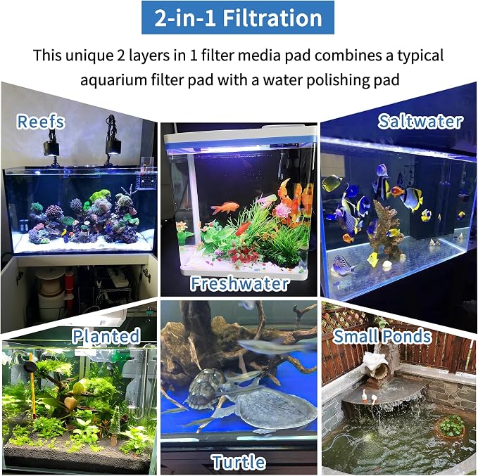 12" x 78" Aquarium Filter Sponge Fish Tank Pond Filter Media Filters Pad - Image 5