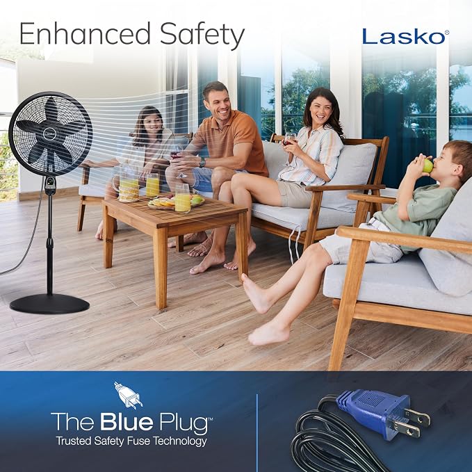 Lasko Oscillating Cyclone Pedestal Fan - Image 6