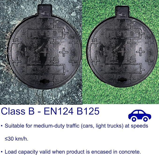 20 In Cast Iron Manhole Cover and Frame - Image 5