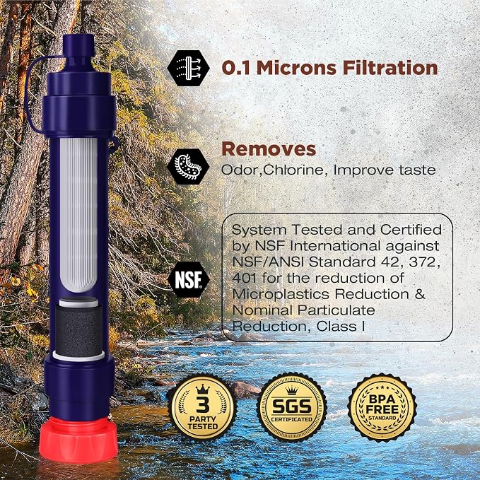 Membrane Solutions S2 Water Filter Straw Replacement Filter Elements, 0.1 - Image 3