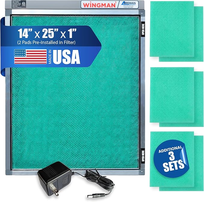 14x25x1 Polarized Media Electronic Air Filter by WINGMAN1