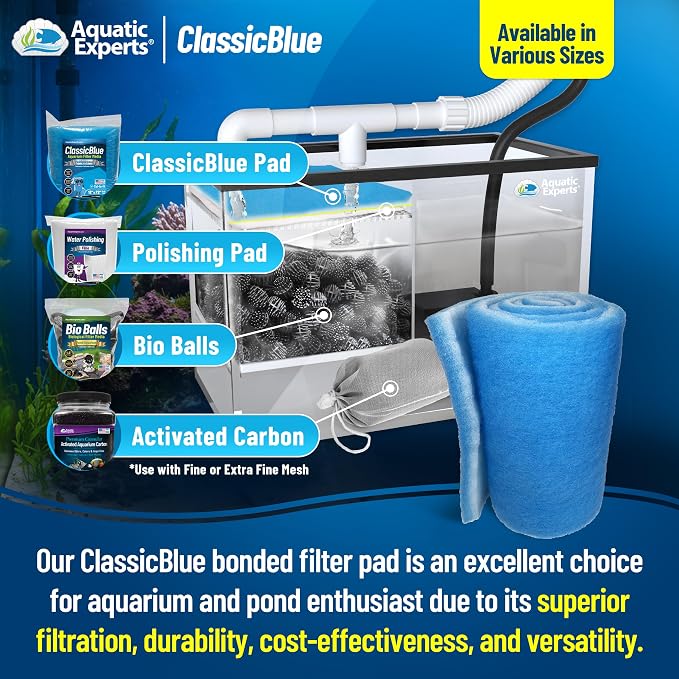 Aquatic Experts Classic Bonded Aquarium Filter Pad -18 Inches by 12 Feet by .75 - Image 3