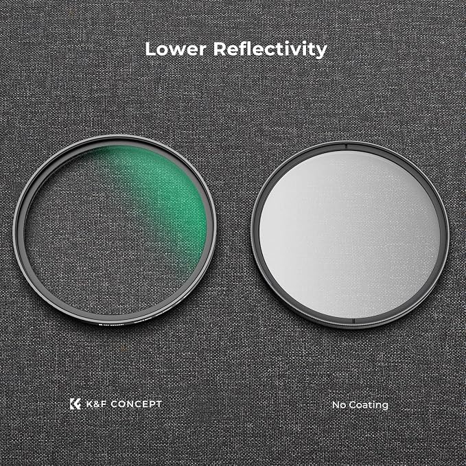 K&F CONCEPT 77mm White Mist 1/4 Filter, 18 Multi-Layer Coatings Dreamy Soft - Image 5