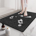 Non Slip Shower Mats for Inside Shower,17x30 Inch,Anti-Slip Bathtub Mats for Bathroom, Foot Scrubber Loofah Bath Mats for Shower, Quick Drying Shower Stall Mats for Wet Areas (Black)