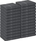 Utopia Towels, Salon Towel, Pack of 24, Not Bleach Proof, 16 by 27 Inches, Highly Absorbent Cotton Towels for Hand, Gym, Beauty, Spa, and Home Hair Care, Grey