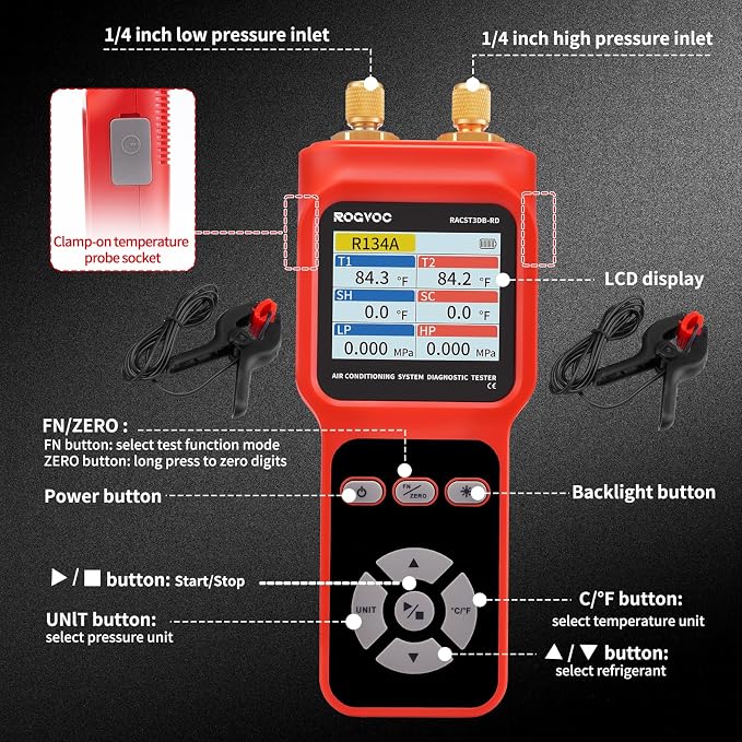 Digital Manifold Pressure Tester Gauge - Image 4