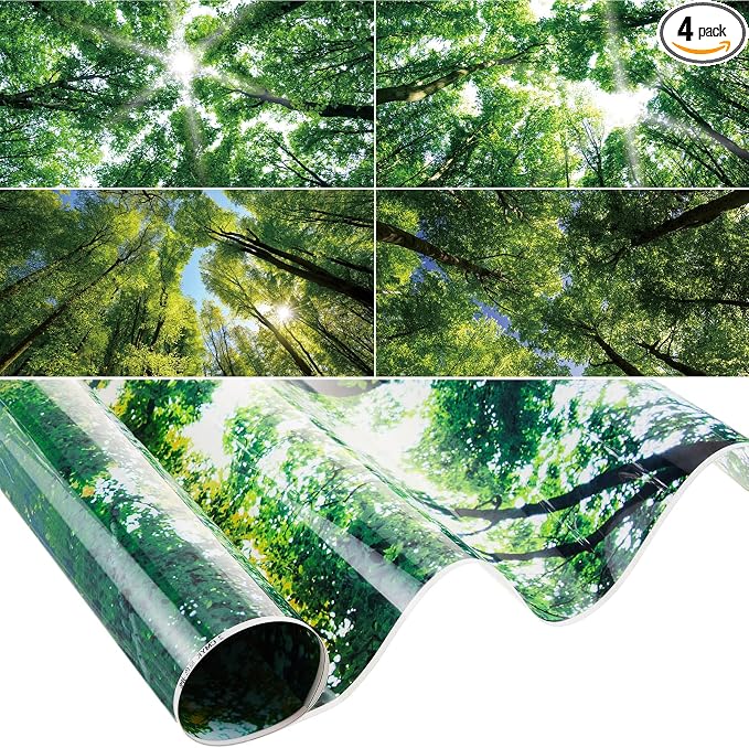 Amylove 4 Pcs Fluorescent Light Covers Classroom Ceiling Panels Light Filters by Amylove