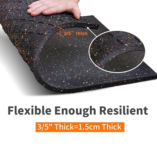 Goodhoily Anti-Vibration Pad 24" x 24", 3/5" Heavy Duty Thick- Rubber Vibration - Image 3