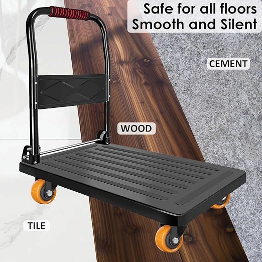 Finnhomy Swivel Casters Wheels Set of 4 Heavy Duty Plate Casters 2 Inch Premium - Image 4
