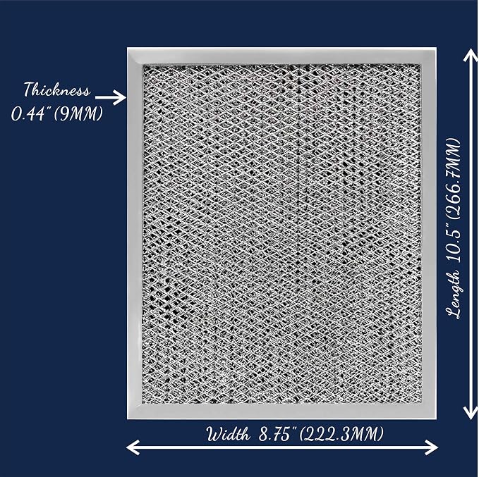 97007696 41F UPGRADED Range Hood filter 10.5 x 8.75 - Image 3