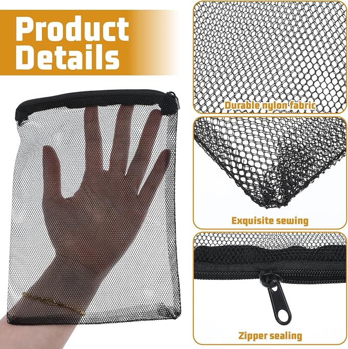 Grevosea 20 Pcs Aquarium Filter Media Bags, Fish Tank Coarse Mesh Bags 5.91 x - Image 3