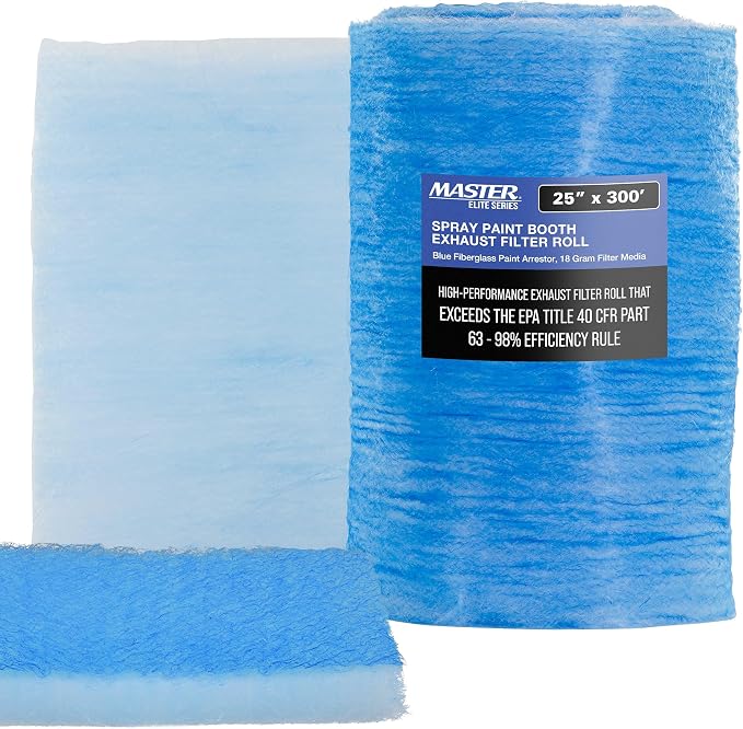 Master Elite Premium Paint Spray Booth Exhaust Filter Roll by MasterAirbrush