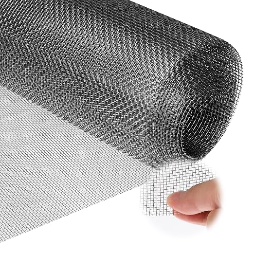 Stainless Steel Mesh Screen 12 Mesh No Rust Sturdy Metal Wire Mesh Easy to Work by Unknown