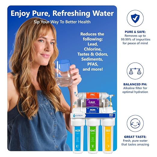Express Water Reverse Osmosis Water Filter System, Chlorine Reduction, NSF - Image 3