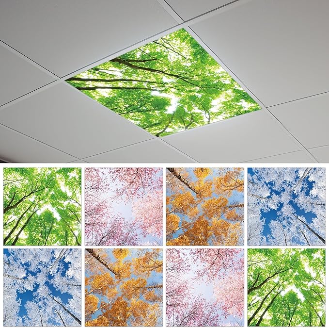 8 Pcs Fluorescent Light Covers by Wiooffen