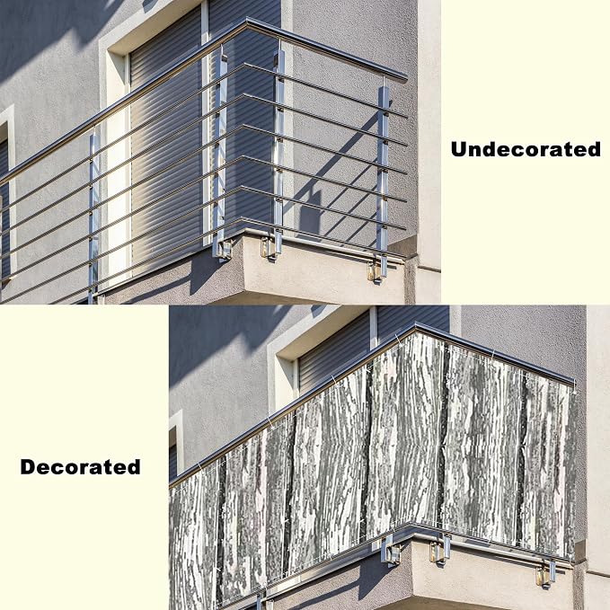Privacy Screen Protector 4.3' x 19.7' UV Protection 96% Privacy Fence Panels - Image 8
