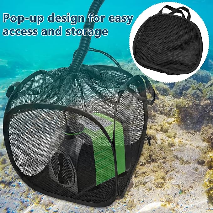 2Pcs Pop Up Pond Filter Bag 7inch Stainless Steel Wire Water Pump Barrier Box - Image 7