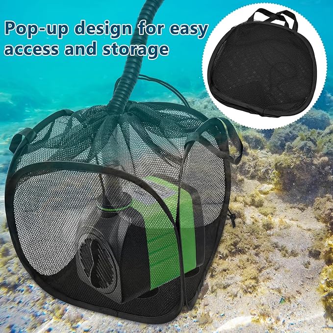1Pcs Pop Up Pond Filter Bag 10inch Stainless Steel Wire Water Pump Barrier Box - Image 5