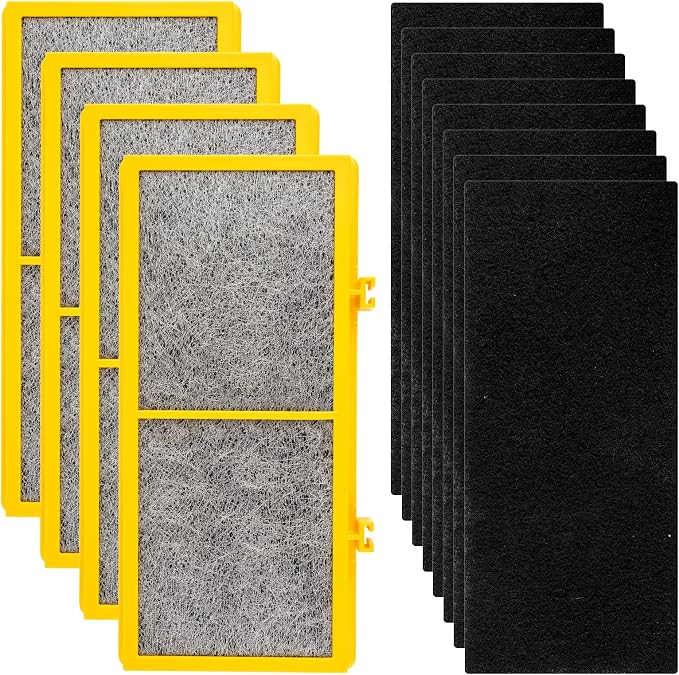 AER1 Filter 4 HEPA Filters + 8 Carbon Booster Filters Compatible by BRUVISH