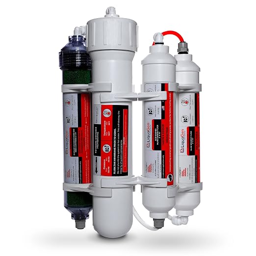 LiquaGen 4 Stage Reverse Osmosis and Deionization Portable Space Saver Water by LiquaGen
