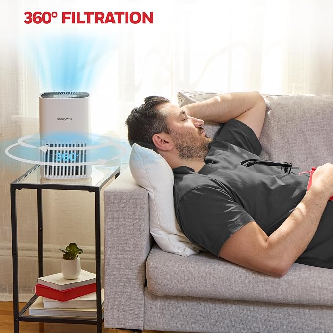 Honeywell Allergen Plus Compact Small Room HEPA Air Purifiers - Image 9