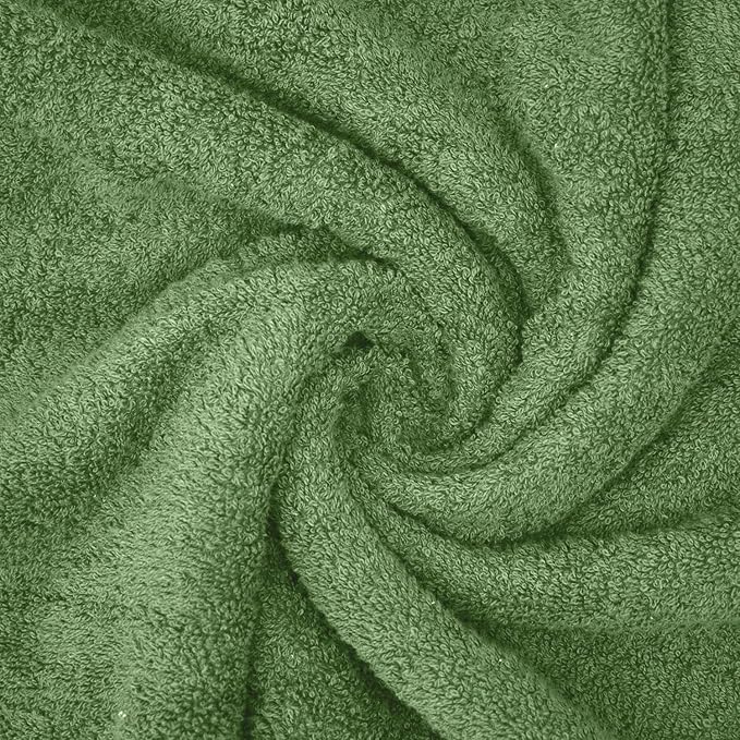 DAN RIVER 2 Pack Luxury Bath Sheets 35x70, 600 GSM, Soft & Quick Dry 100% Ring Spun Cotton Towels Ideal for Hotels, Spas, Gyms & Salons Extra Large, Sage Green