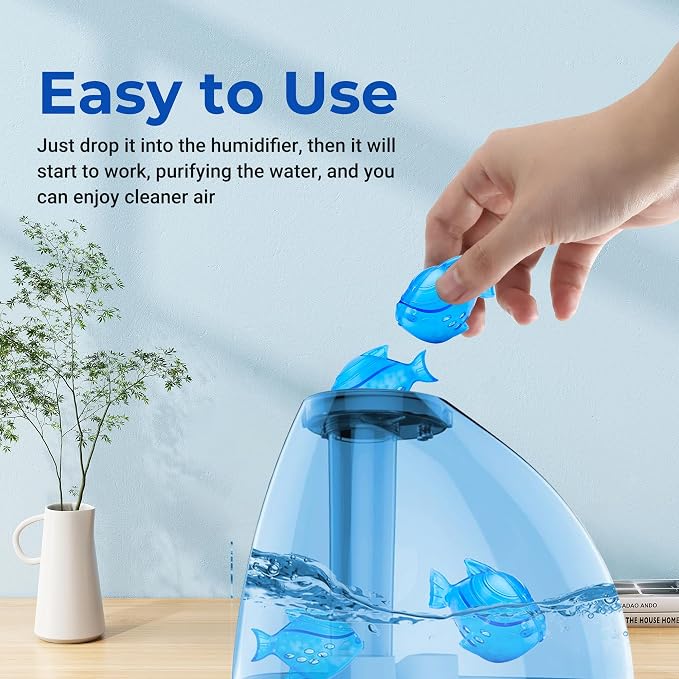 Funmit Humidifier Cleaning Fish, 12 Pack Humidifier Cleaner - Image 9