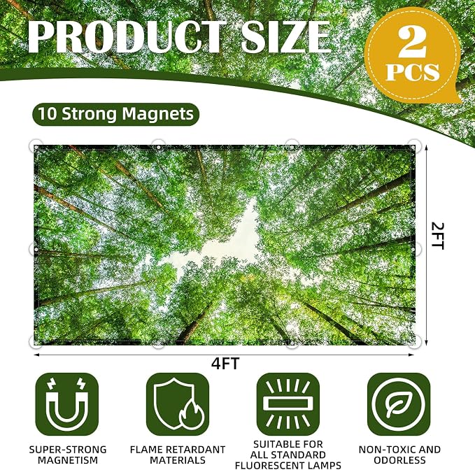 ANGSYLTH 2 Pcs Fluorescent Light Covers - Image 2