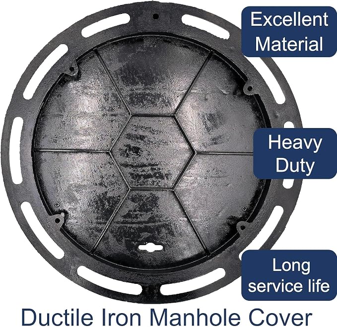 20 In Cast Iron Manhole Cover and Frame - Image 3