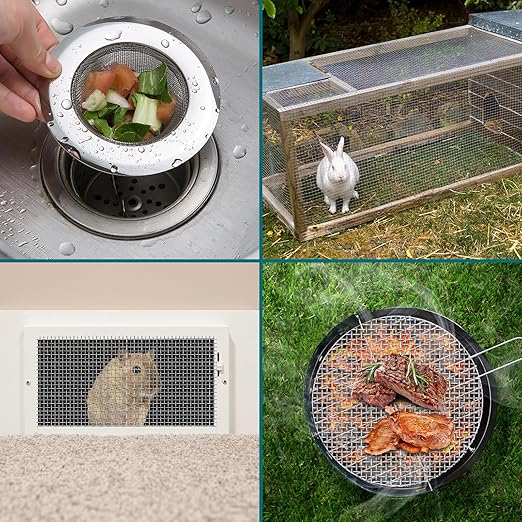 30 Mesh 304 Stainless Steel Mesh Screen, 15.7'' x 295'' Wire Screen Mesh - Image 5