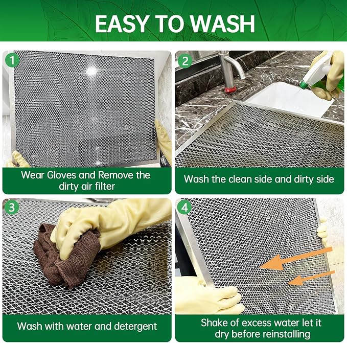 20x25x1 Air Filter Electrostatic Filter Reusable Washable HVAC AC Furnace Filter - Image 7