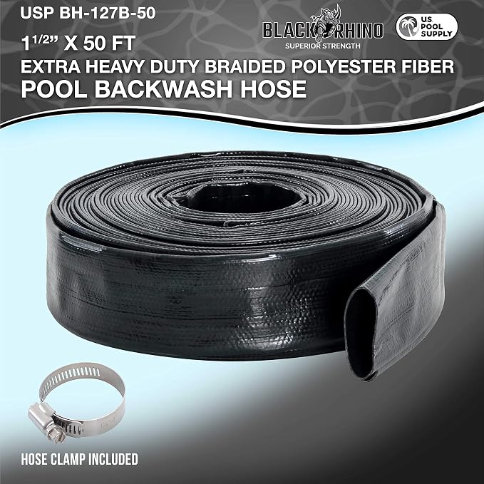 U.S. Pool Supply Pool Backwash Hose 1 1/2 Inch Diameter x 50 Feet - Image 2