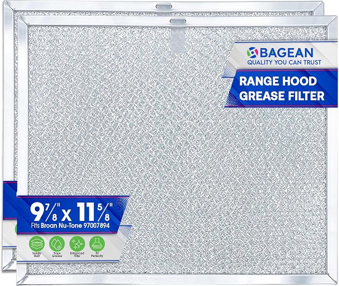 Bagean Stove Hood Vent Filters 9.9" x 11.7" 97007894 Compatible by Bagean