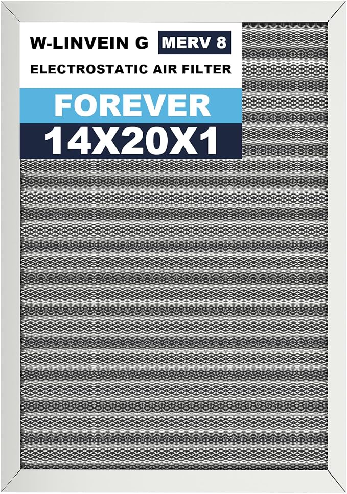 14x20x1 Reusable Air Filter, Electrostatic, Washable Lasts a Lifetime, Breathe by Betterlifeishere