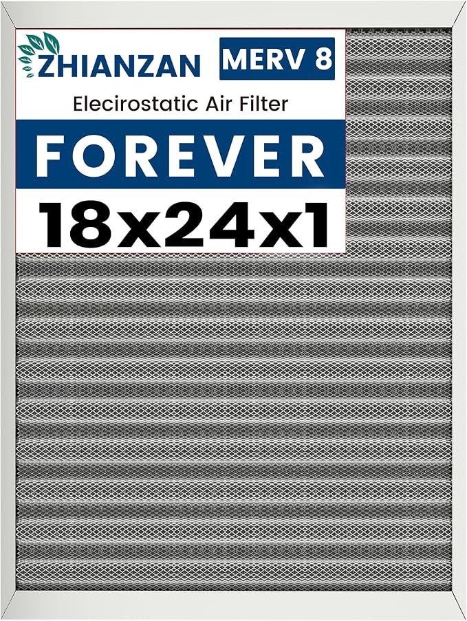 18x24x1 HVAC Furnace Air Filter, Lasts a Lifetime, the Last HVAC Filter You by ZHIANZAN