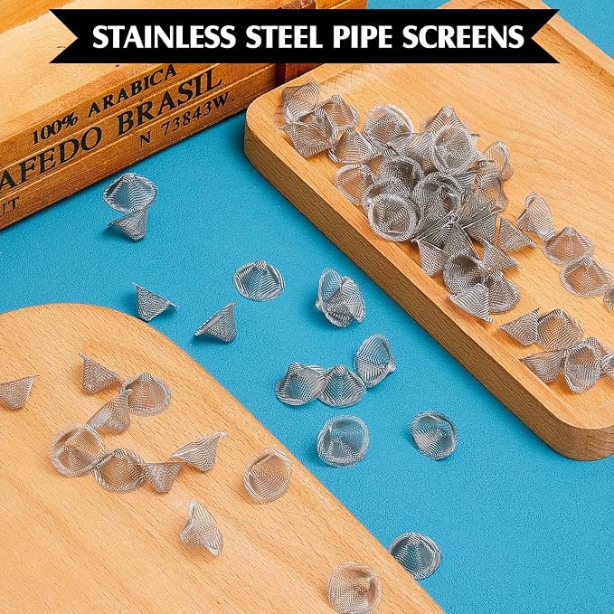 Funrous Stainless Steel Screens 3/4 Inch Conical Design Bowl Screen Filters - Image 5