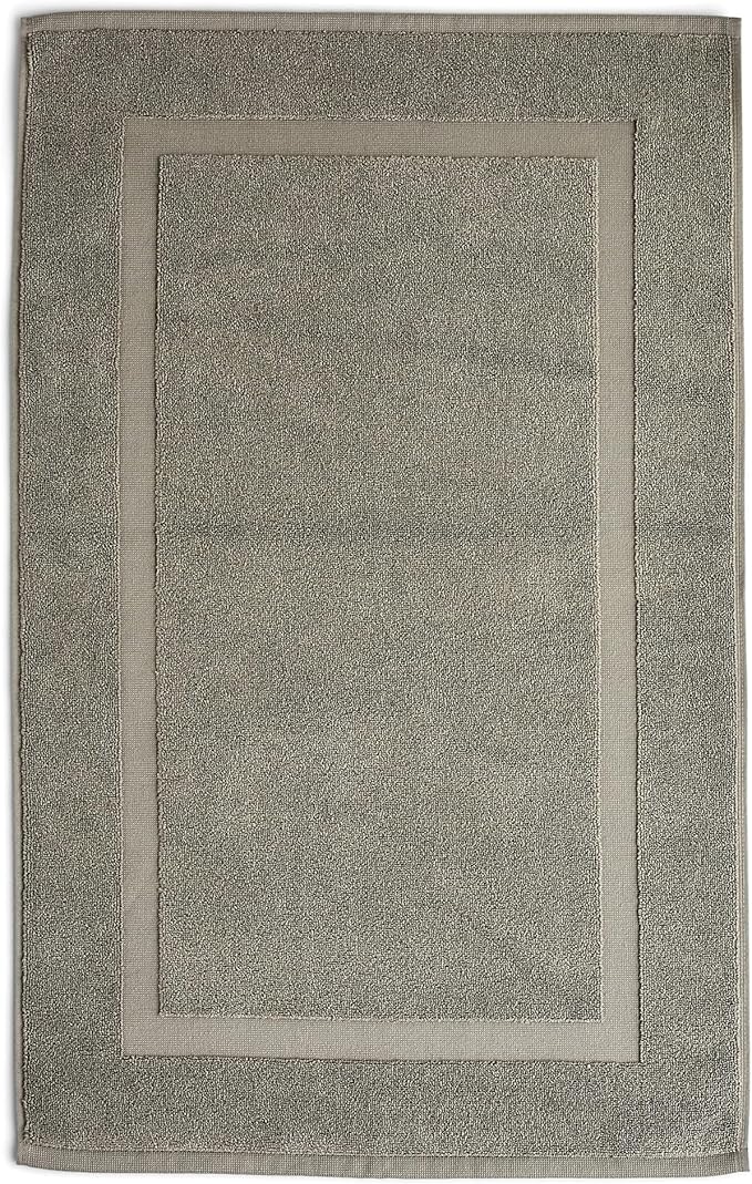 Preston Lane Douro Bath Mat – 100% Cotton, Plush & Absorbent Quick-Dry Bathroom Rug – Hotel-Quality Floor Mat for Shower or Tub, Made in Portugal, Eucalyptus