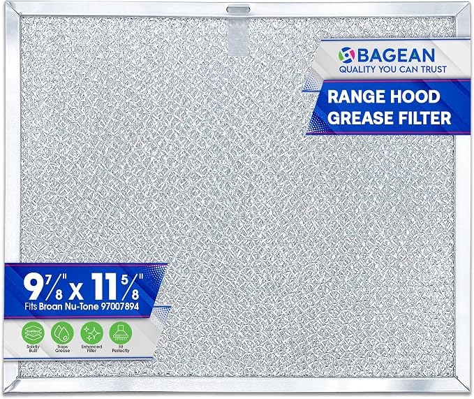 Bagean Stove Hood Vent Filter 9.87" x 11.62" 97007894 Compatible by Bagean