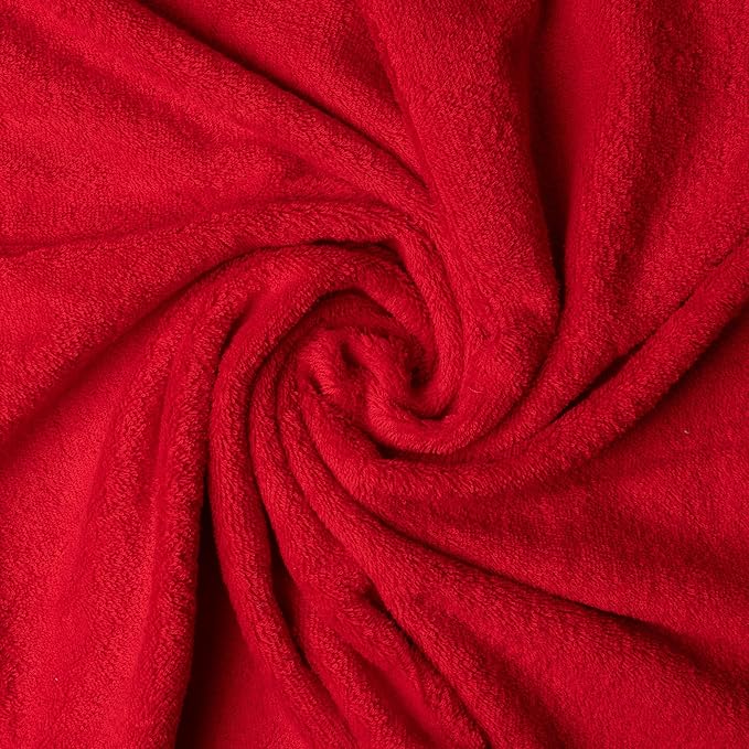 Melissa Linen, 8 Piece Towel Set, 2 Bath Towel 2 Hand Towel 4 Fingertip Red Towels, 100% Turkish Cotton Towels for Bathroom and Kitchen, Absorbent, Quick Dry, Durable and Soft Shower Towel