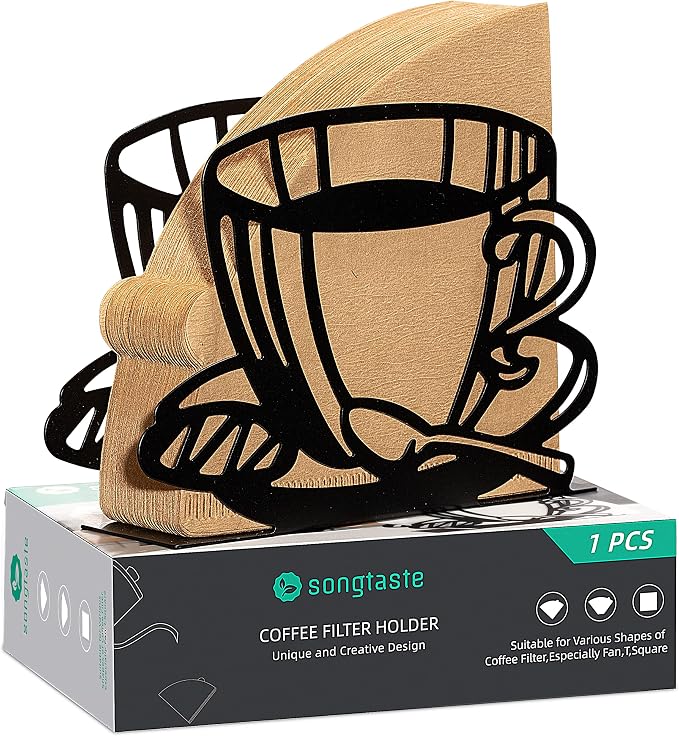 1 PCS Coffee Filter Holder, Coffee Paper Storage Rack Coffee Filter Paper by Songtaste