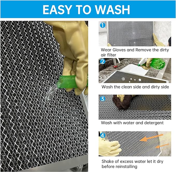 UBeesize 18x20x1 Reusable Electrostatic Air Filter HVAC AC Furnace Filter - Image 7