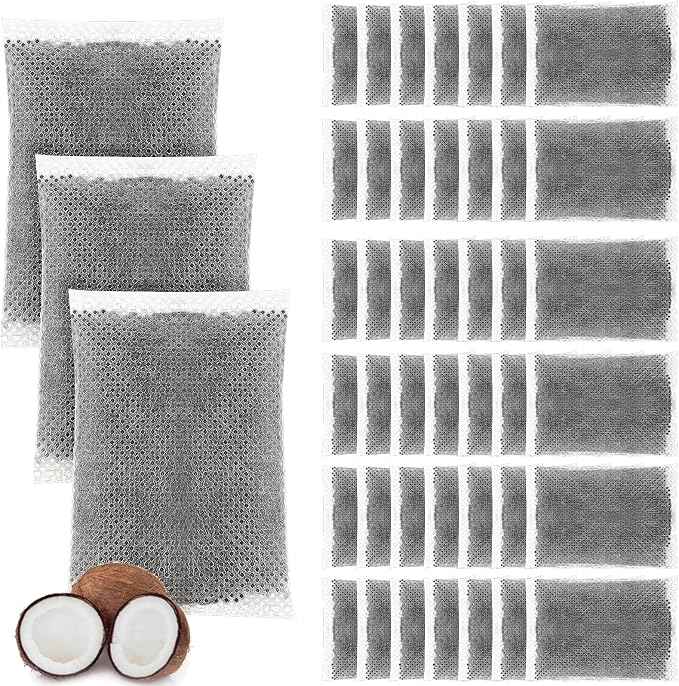 Weewooday 50 Pcs Activated Charcoal Distiller Water Filters, Coconut Shell by Weewooday