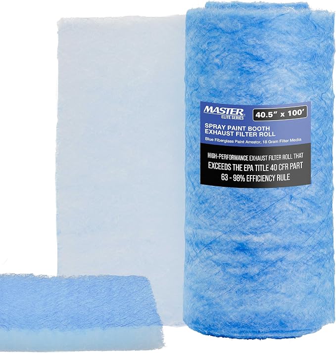Master Airbrush Elite Paint Spray Booth Exhaust Filter Roll 40.5" x 100' by MasterAirbrush