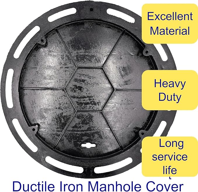 20 In Cast Iron Manhole Cover and Frame - Image 3