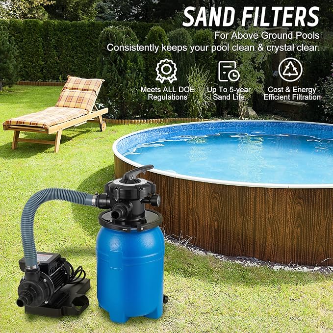 10'' Sand Pool Filter System 10000 Gallon Sand Filter - Image 4