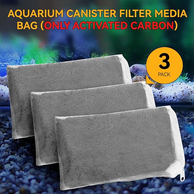 3 Pack 8 Oz Pro-C Aquarium Canister Filter Media Bag - Image 5
